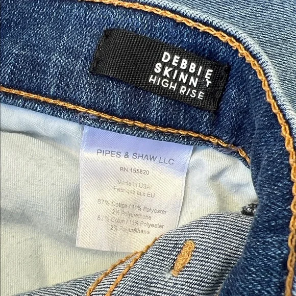 Veronica Beard, Debbie skinny high-rise Classic Blue Denim Jeans Sz 27/4 - Picture 5 of 11
